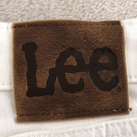 Lee Women Jeans Size 30 Medium White Denim Stretch High-Rise Skinny Ankle Casual - Picture 15 of 16